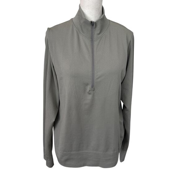 Lululemon Gull Gray Swiftly Relaxed 1/2 Zip Womens Size 8 - Picture 1 of 6